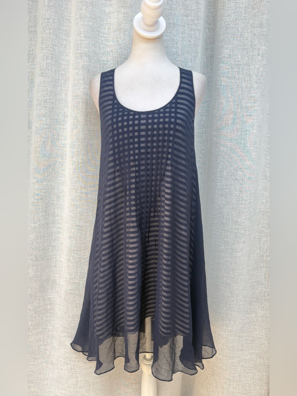 Calypso St.Barth blue white striped dress